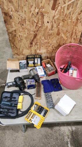 1/2" Dr air impacts, various tools