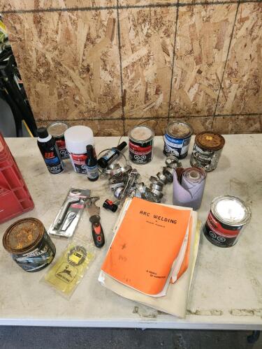 Hose clamps, body filler, etc