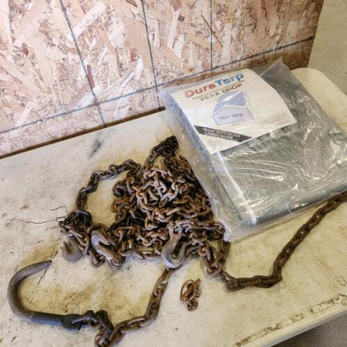 Assorted 3/8" chain, 10'x6' canopy