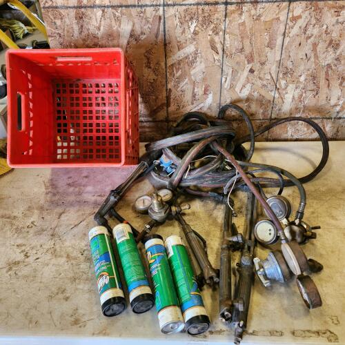 Torch & parts, grease