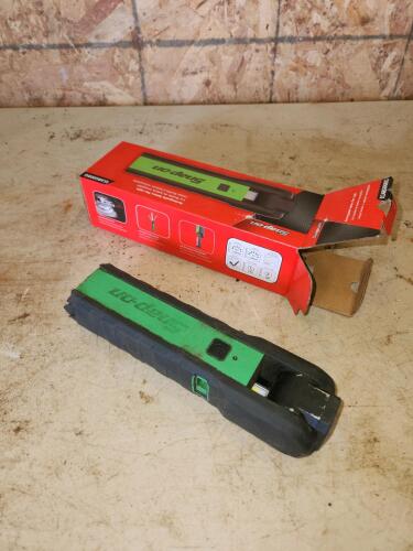 Snap-on rechargable flex light has good battery & light needs new switch as is