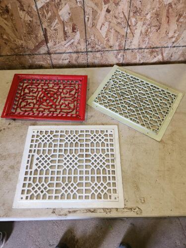 Vintage cast grates