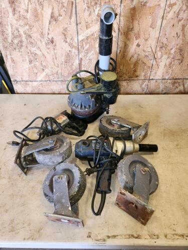 Sump pump, electric impacts, 6" castors