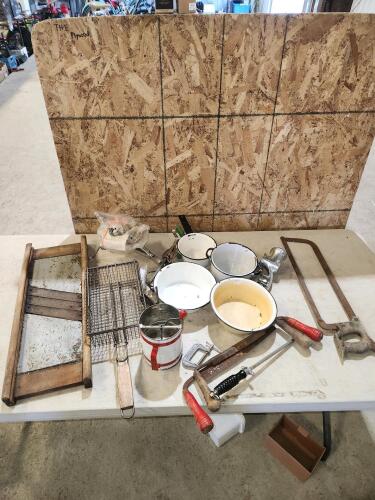 Enamel ware, vintage kitchenware