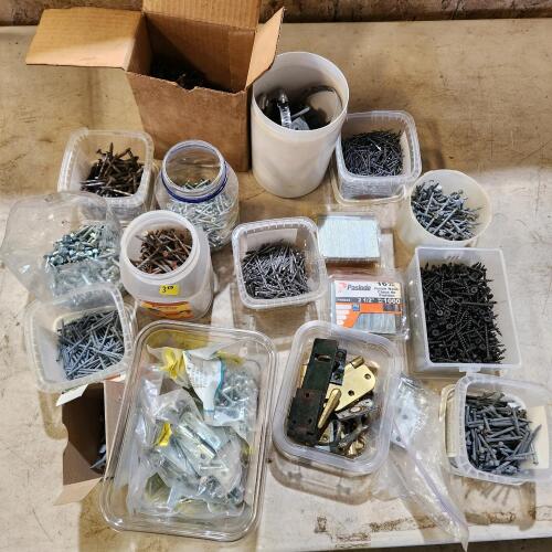 Assorted screws and hardware