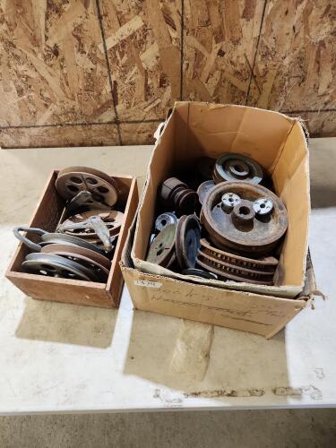 Assorted pulleys