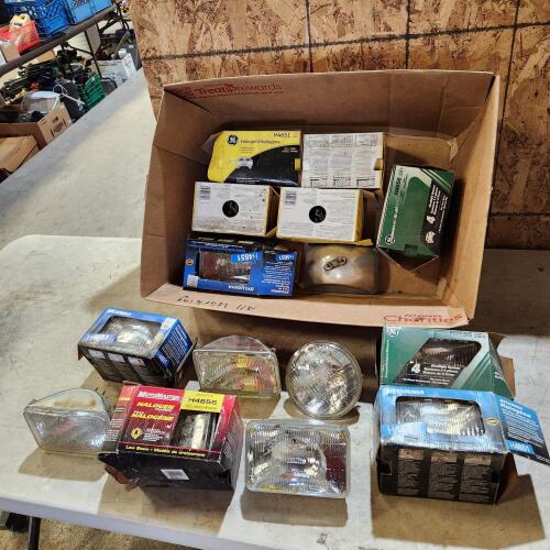 Assorted new & used halogen lights