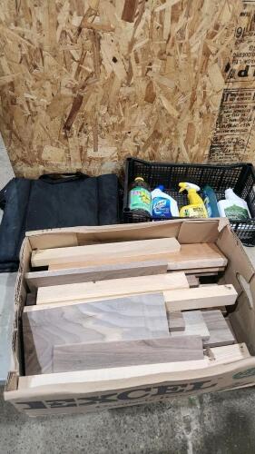 Sport seats, various cleaners, hardwood pieces