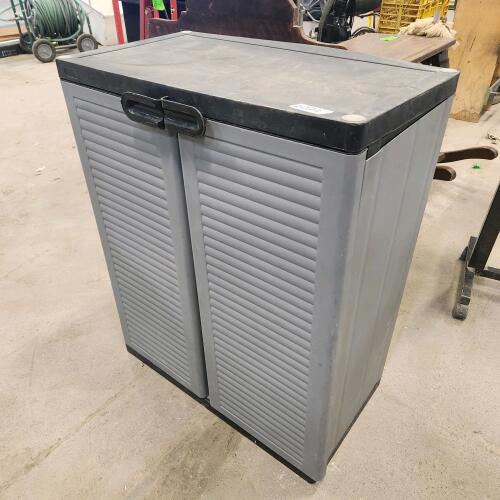 Plastic storage cabinet 27"W 15"D 34"H