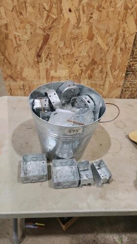 Bucket of electrical boxes