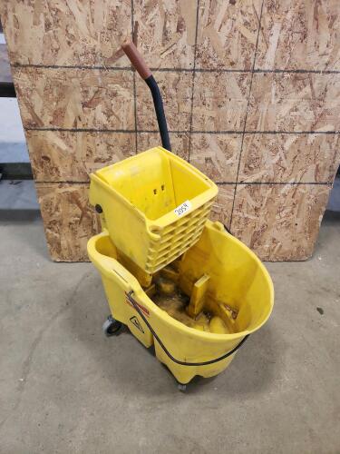 Ajd height rolling desk, mop bucket