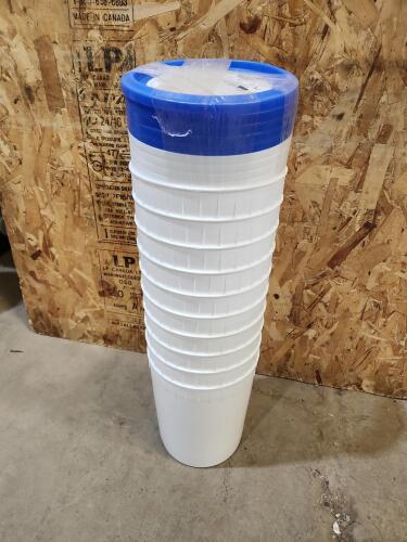 10 11.4L Food grade pails w lids
