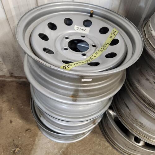 4 New 15" trailer rims