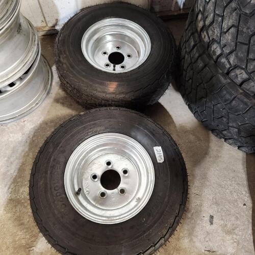 2 New 2.5x8.0-10 wheels