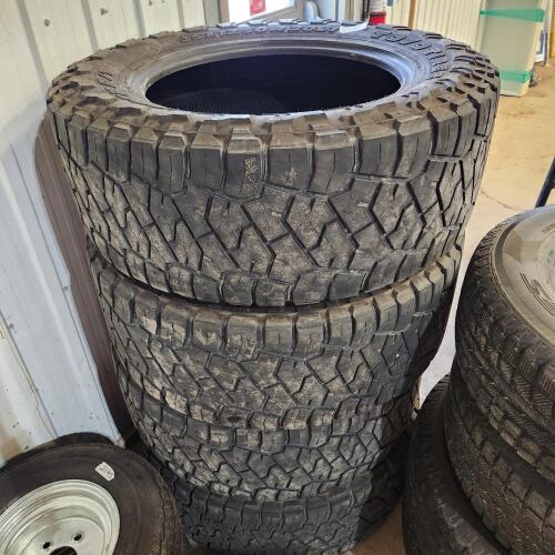 4 35x12.50R20LT tires, 40% thread
