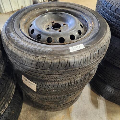 4 174/70R14 Tires, 80% thread