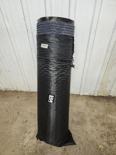 16'x3' Unused roll of rubber back mat