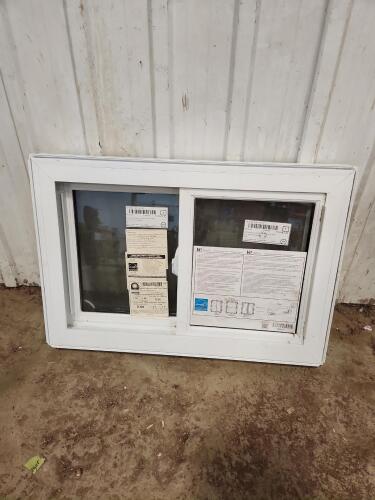 Unused vinyl opening window 27"x18.5"