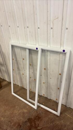 2 - Unused 35&rdquo;Wx20&rdquo;H Vinyl windows