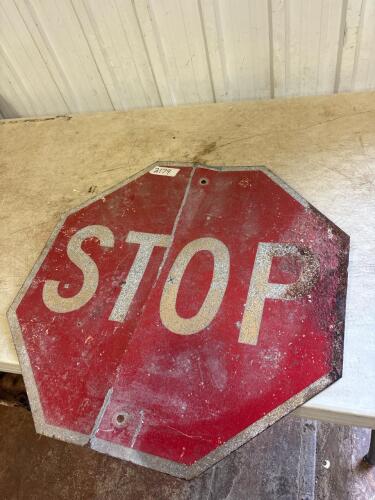 Vintage 24&rdquo; Metal sign