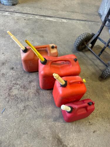 4 Gas cans