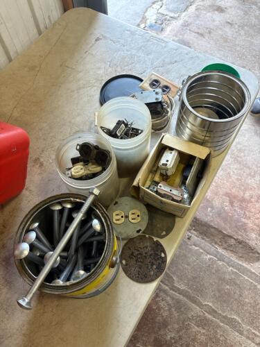 8&rdquo;x7/16&rdquo; Carriage bolts and assorted electrical