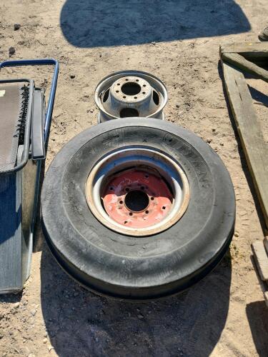 16" Impliment wheel tire shot, 16" dually rim