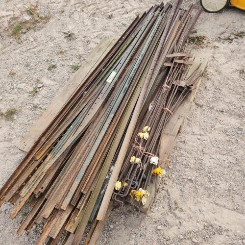 7' T bar stakes, 4' electric fence stakes