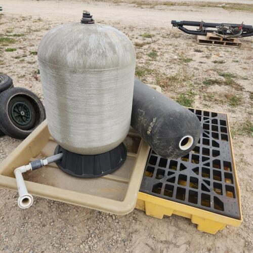 Spill containment, pool filters, etc.