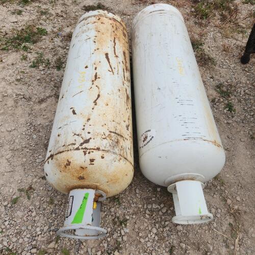 2 43"L Propane tanks