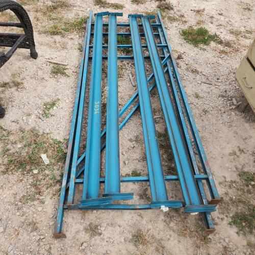 84"H 78"L 30"W 2 tier rack