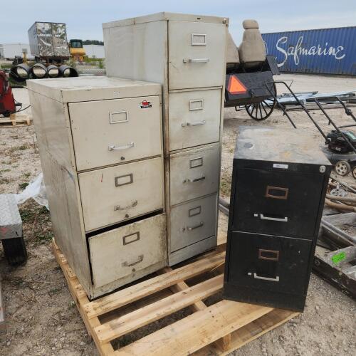 3 Letter sized filing cabinets