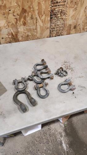 Various sized clevises