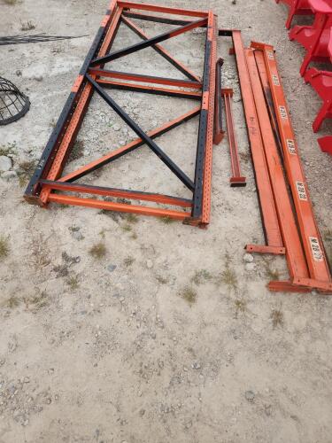 2 Tier industrial racking 103"H 42"D 99"W