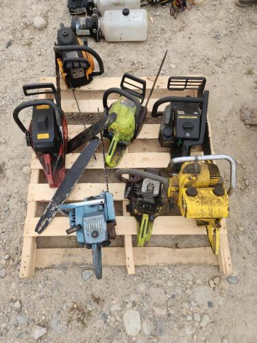 7 Chainsaws untested as is