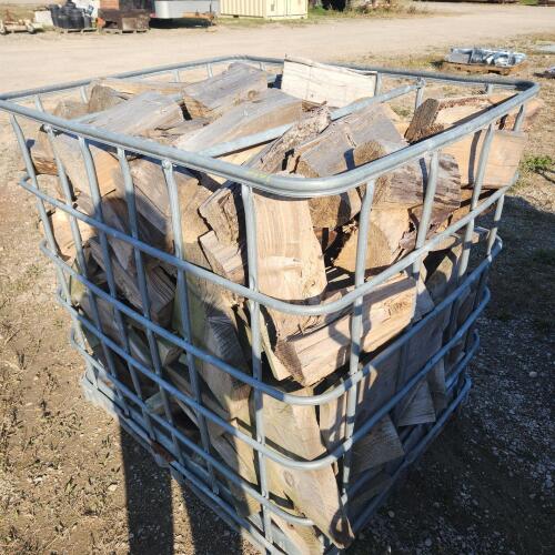 Seasoned 12" firewood w tote 40"W 47"L 45"H