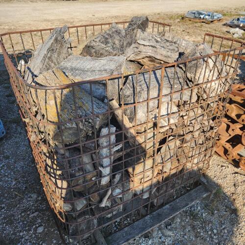 12" Seasoned firewood w crate 39"W 47"L 42"H