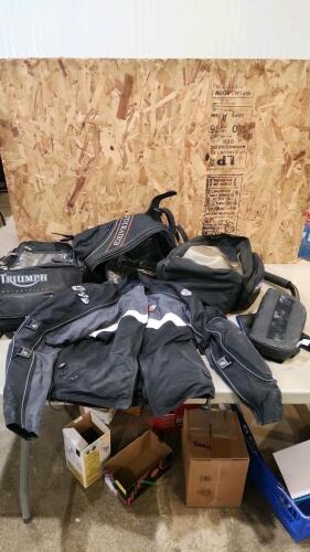 Motorcycle saddle bags, extra small jacket