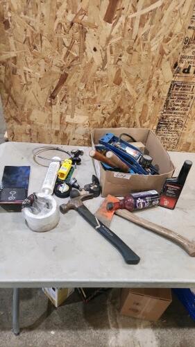 Hatchet, hammer, etc