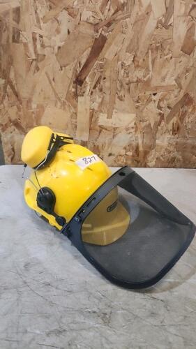 Wood cutter safety helmet