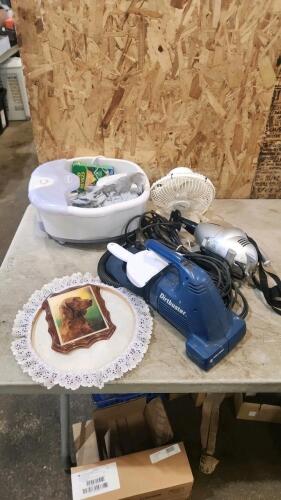 Foot massager, fan, vacuums