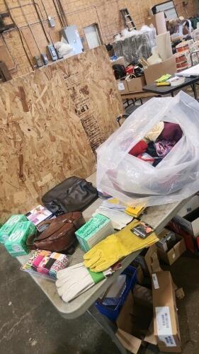 Gloves, goggles, purses, etc.