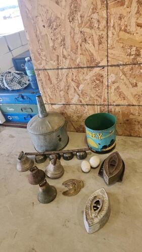 Vintage bells & sad irons