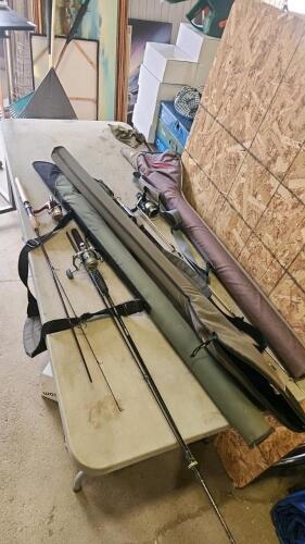 Fishing poles & cases