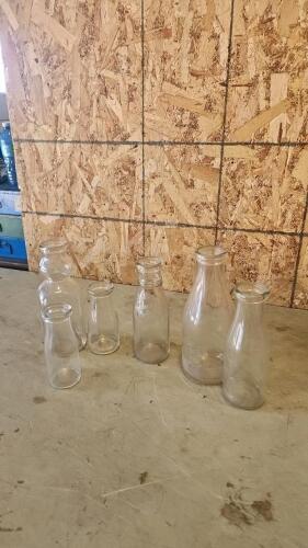 Purity, reids, martins dairy, milk bottles