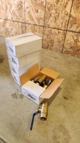 30- 3/4" Brass ball valves