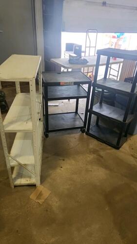 Cart & various sized shelves