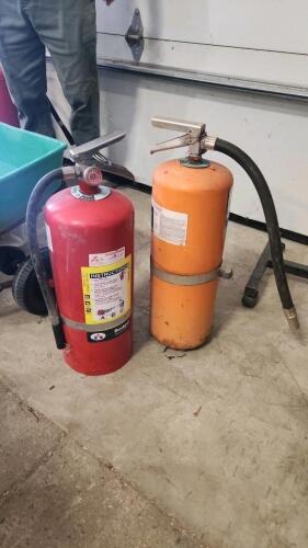 2- 19" Charged fire extinguishers