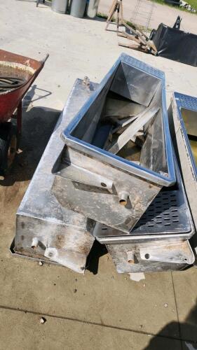 3- 6'L 18"W 15"D Stainless water throughs