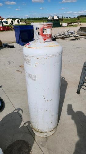 Empty 100lb propane tank